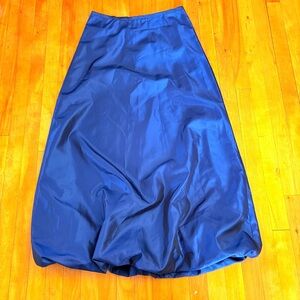 JACOB Royal Blue A-Line Satin Bubble Skirt Fully Lined - Size 11/12